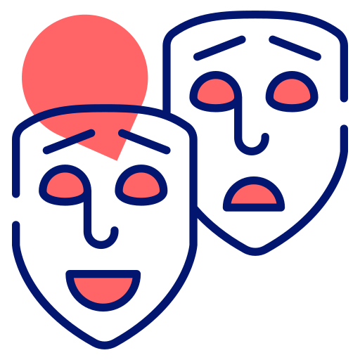 Theater masks Generic color lineal-color icon
