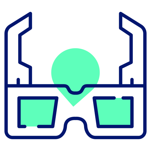 3d glasses Generic color lineal-color icon