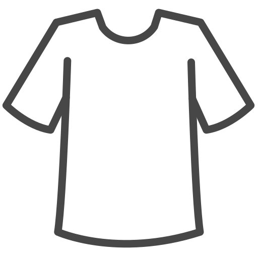 t-shirt Generic outline icoon