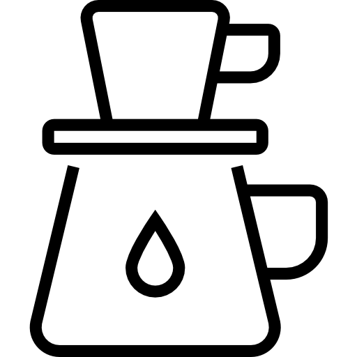 druppelglas Ultimatearm Outline icoon