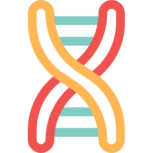 dna Basic Rounded Lineal Color Ícone
