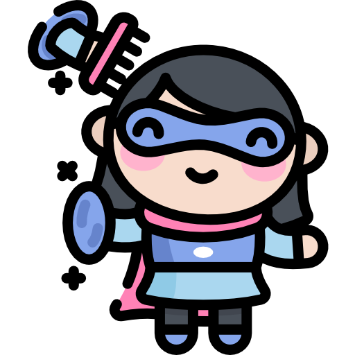 Супергерой Kawaii Lineal color иконка