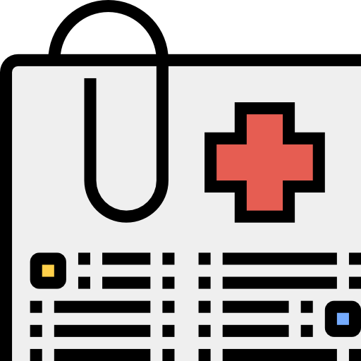 historial médico Ultimatearm Lineal Color icono