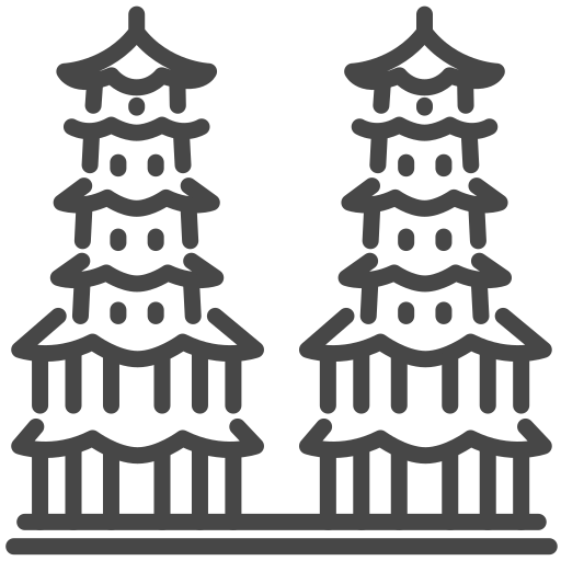 pagoda Generic outline icona