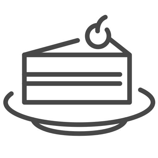 gâteau Generic outline Icône