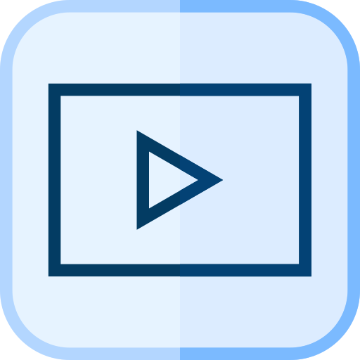Video player Generic color fill icon