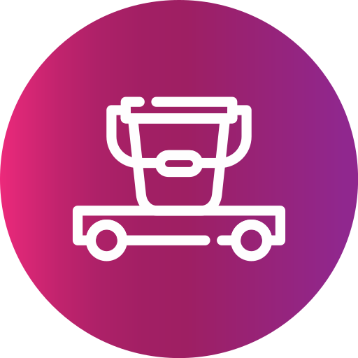 Cleaning cart Generic gradient fill icon