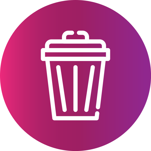 Trash can Generic gradient fill icon