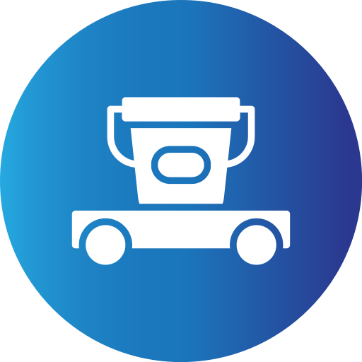 Cleaning cart Generic gradient fill icon