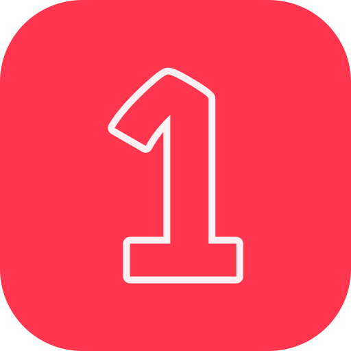 numero 1 Generic color fill icono