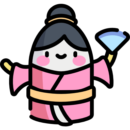 Kabuki Kawaii Lineal color icon