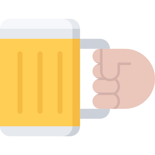 bier Coloring Flat icoon