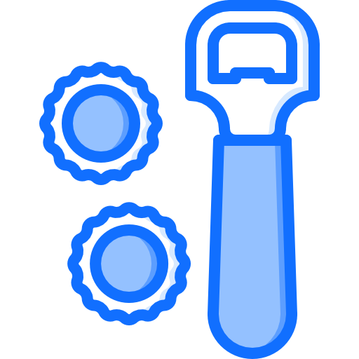 Can opener Coloring Blue icon