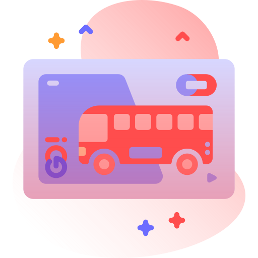 Bus card Special Ungravity Gradient icon