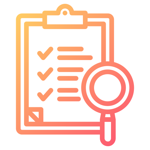 evaluatie Generic gradient outline icoon