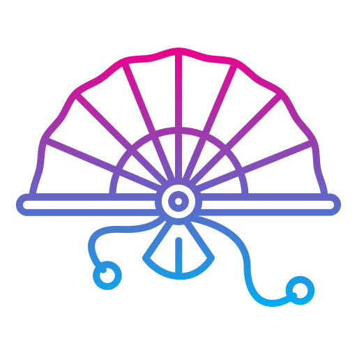 Hand fan Generic gradient outline icon