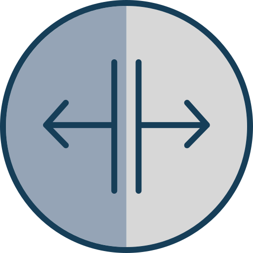 Split arrows Generic color lineal-color icon