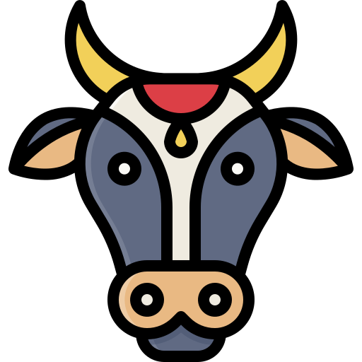 vaca Generic color lineal-color icono