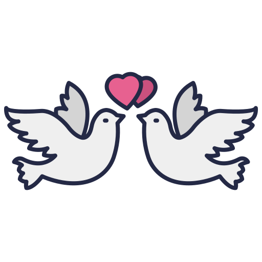 Love birds Generic color lineal-color icon