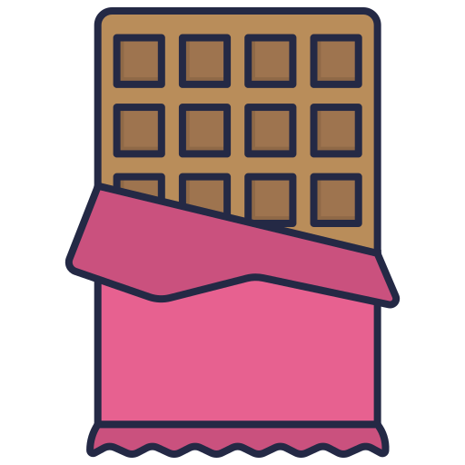 barra de chocolate Generic color lineal-color Ícone