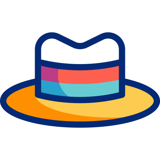 sombrero Basic Accent Lineal Color icono