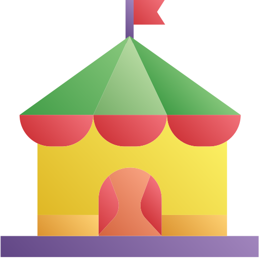 Circus tent Generic gradient fill icon