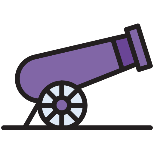 cañón Generic color lineal-color icono