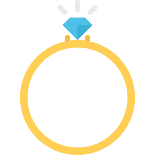 ring Coloring Flat icon