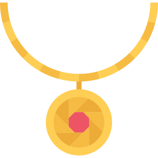 medallón Coloring Flat icono