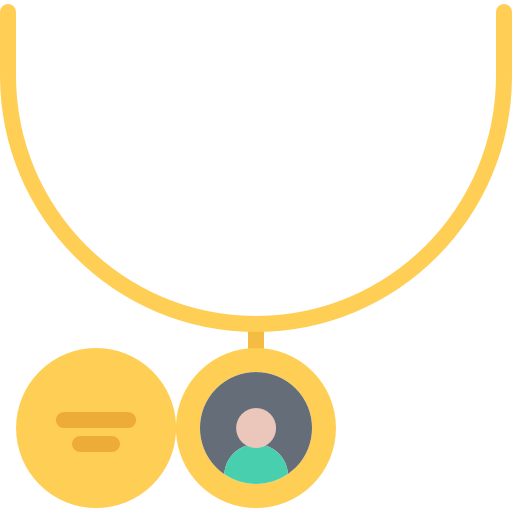 큰 메달 Coloring Flat icon