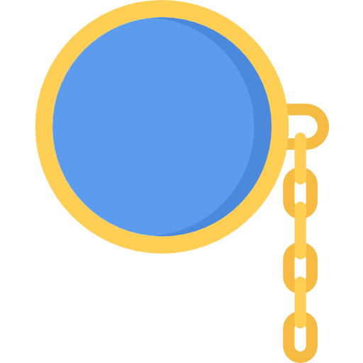 モノクル Coloring Flat icon