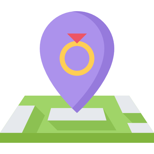 Location Coloring Flat icon