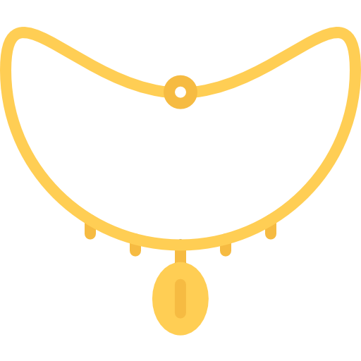 Ожерелье Coloring Flat иконка