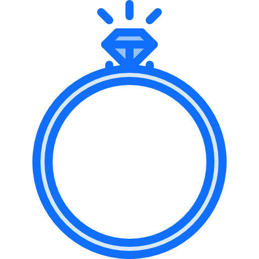 anillo Coloring Blue icono