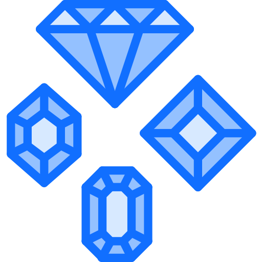 宝石 Coloring Blue icon
