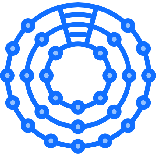 Necklace Coloring Blue icon