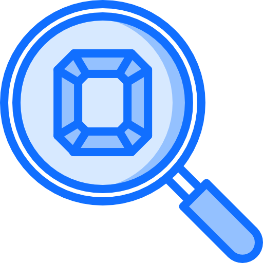 vergrootglas Coloring Blue icoon