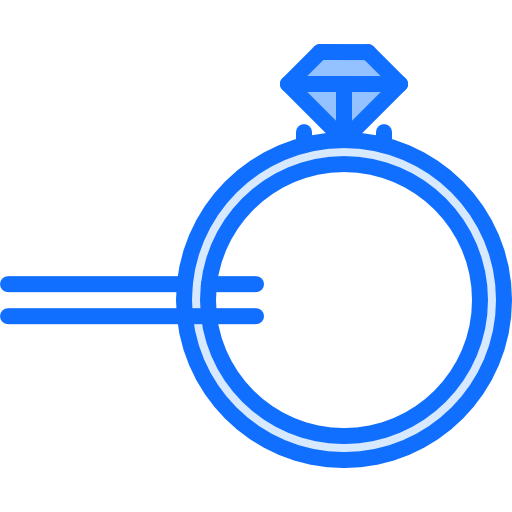 Ring Coloring Blue icon