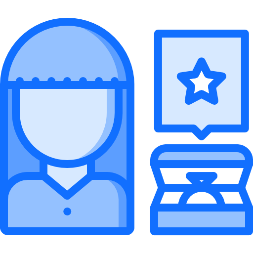 Jeweler Coloring Blue icon