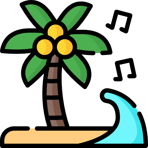 Пляж Special Lineal color иконка