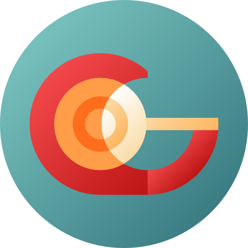 Tape Flat Circular Gradient icon