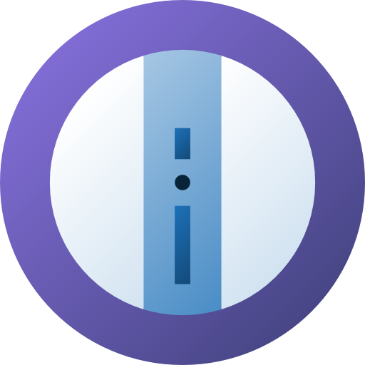 Robot Flat Circular Gradient icon