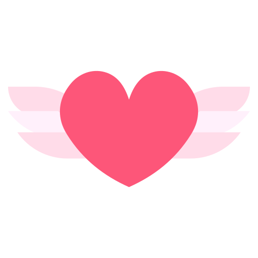 ali del cuore Generic color fill icona