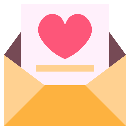 Любовное письмо Generic color fill иконка