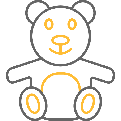 knuffelbeer Generic color outline icoon