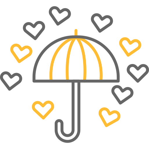 paraguas Generic color outline icono