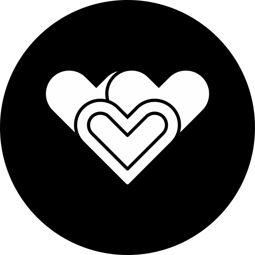 Hearts Generic black fill icon