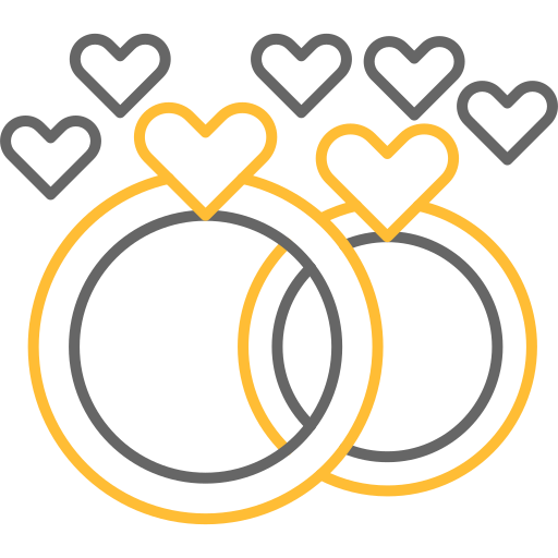 anillos de boda Generic color outline icono