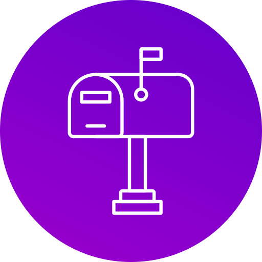 Mailbox Generic gradient fill icon