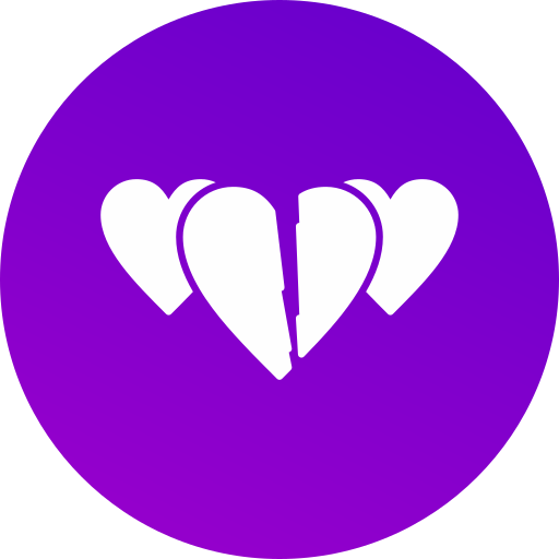Broken heart Generic gradient fill icon